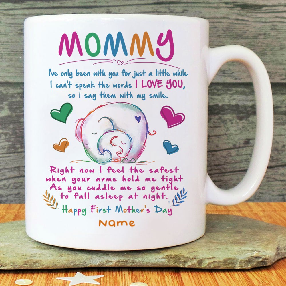 Personalized First Mother's Day Gift For New Mom A Little While Mug