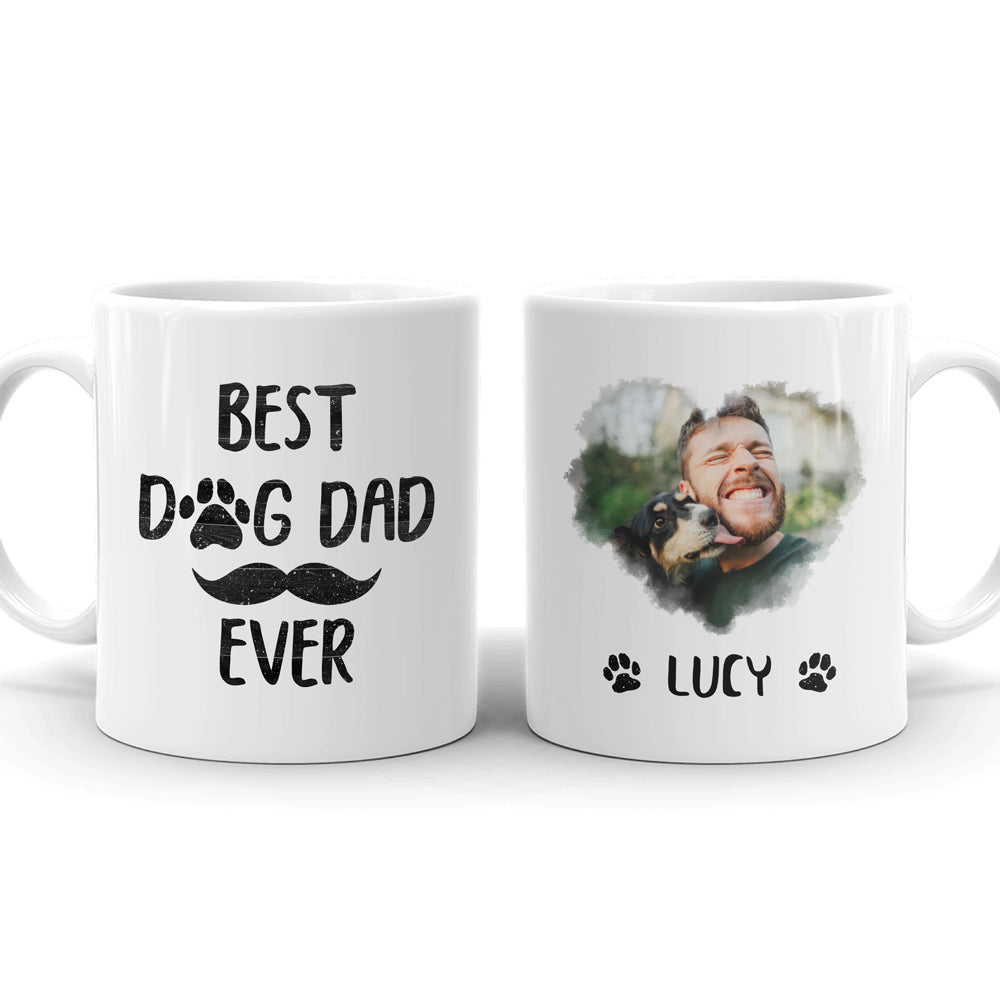 Dog Dad Best Dog Dad Ever Funny Personalized Coffee Mug