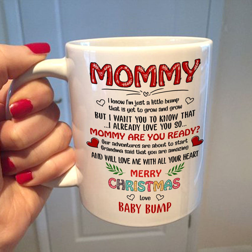 Gift For Expecting Mom Grandma Said You Are Amazing Christmas Bump Mug