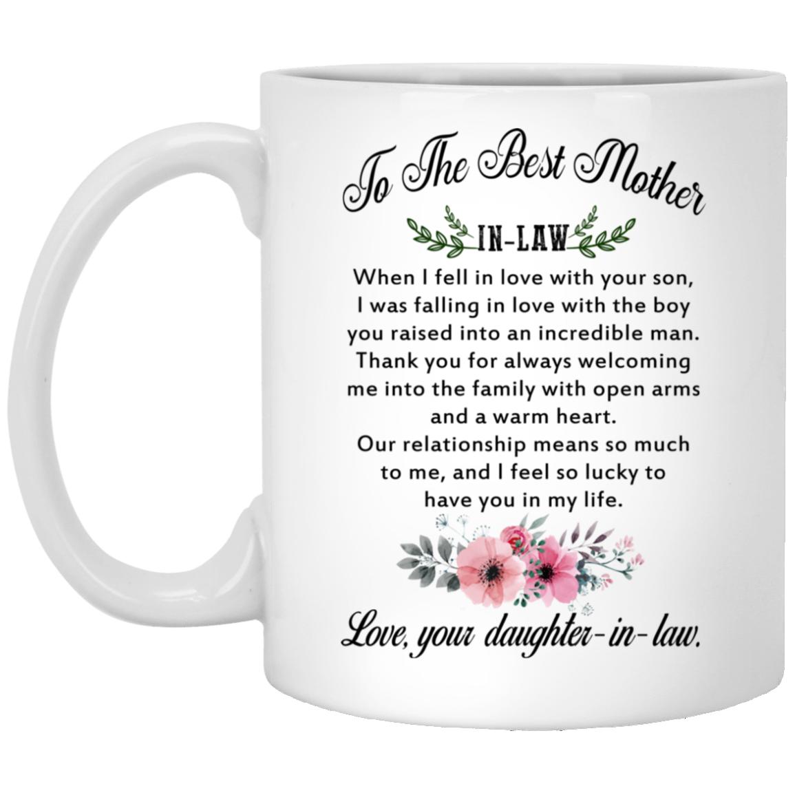 I Feel Lucky To Have You In Life Mug Gift For Mother In Law