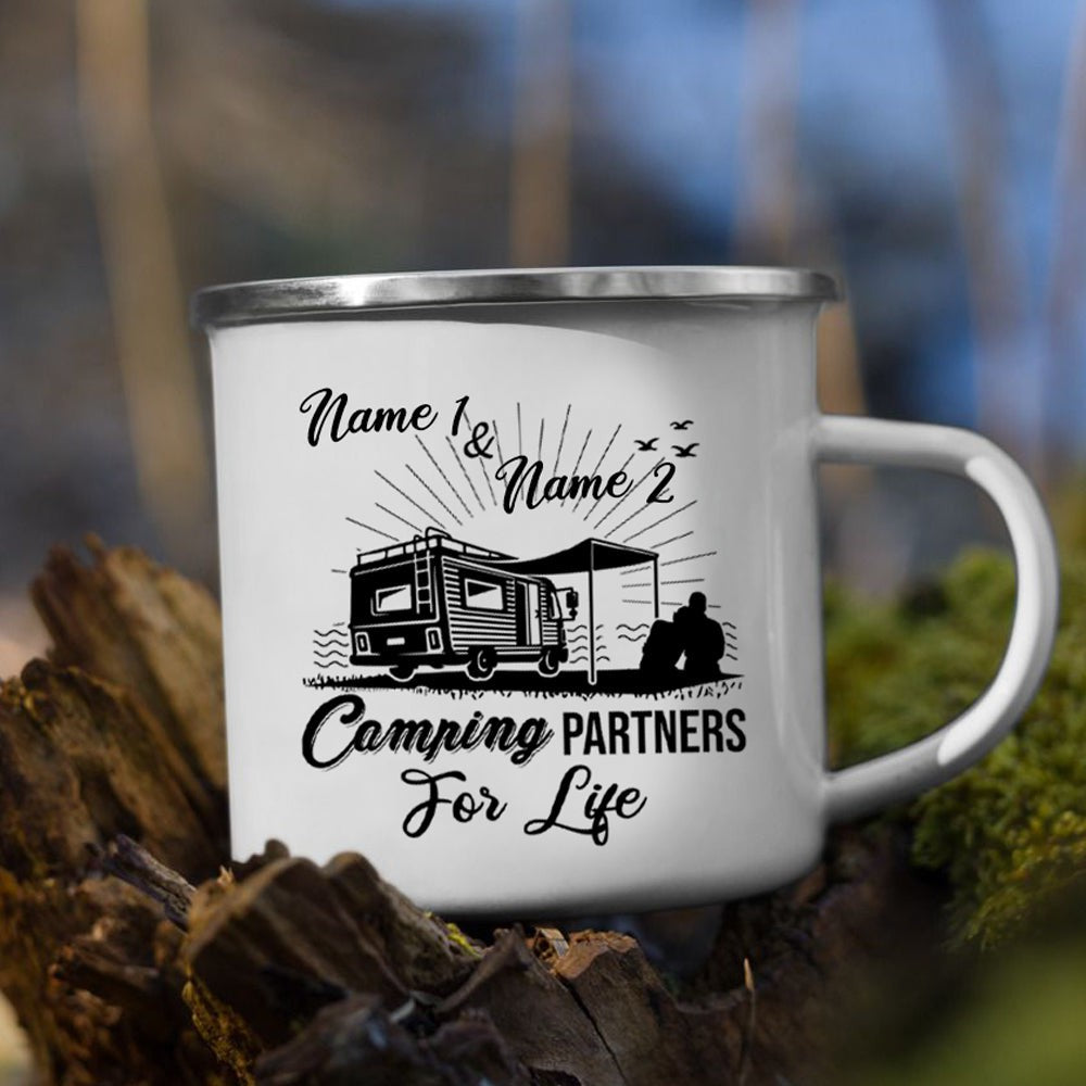 For Couple Camping Partners For Life Camping Personalized Mug