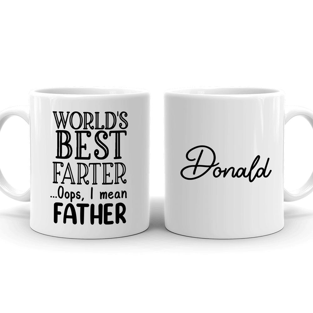 Best Farter Father Funny Mugs Personalized Gift For Dad