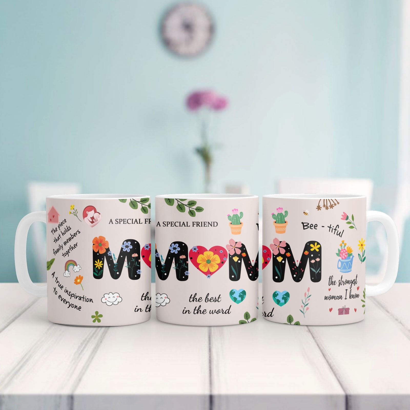 Gift For Mom A Special Friend The Best In The World Cute Coffee Mug