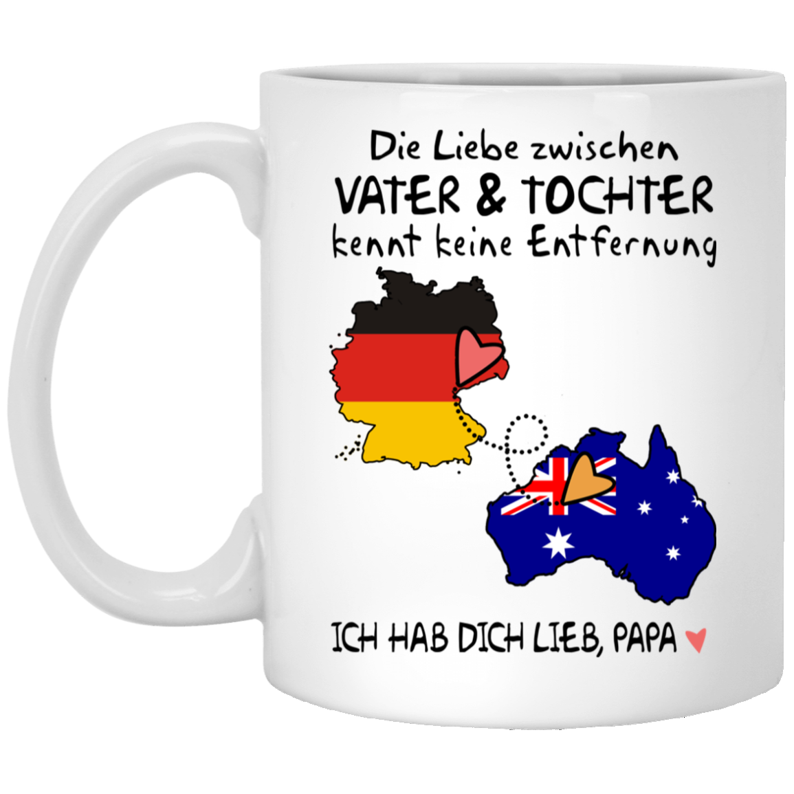 Die Liebe Zwischen Vater & Tochter Father's Day Gift For Dad Funny Mug