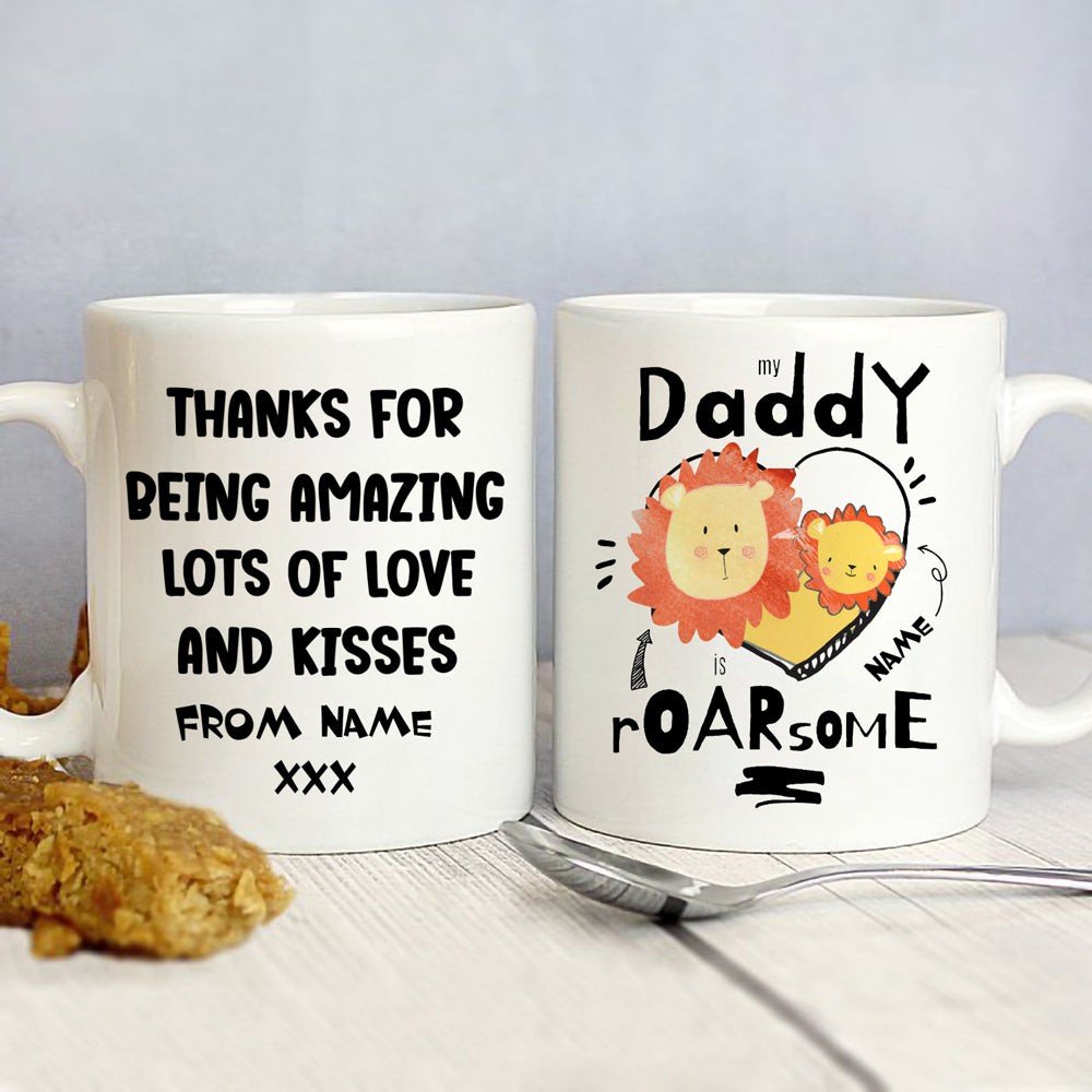 Roarsome Mugs Personalized Gift For Dad