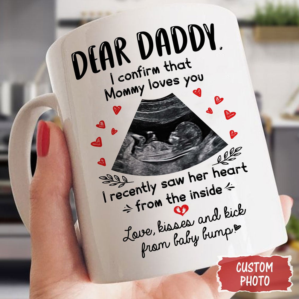 Personalized Gift For Dad To Be Mommy Loves You Mug