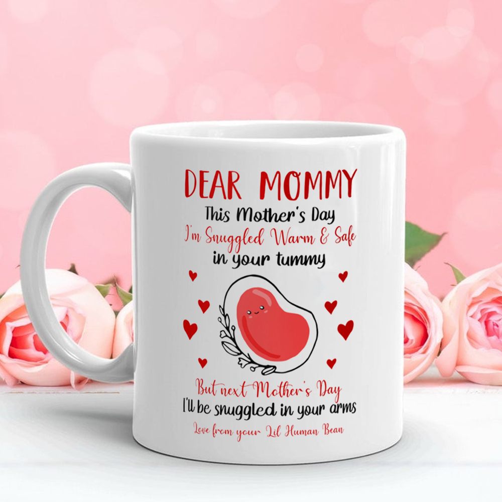 Mother's Day Gift For Mom To Be Snuggled Bean Mug