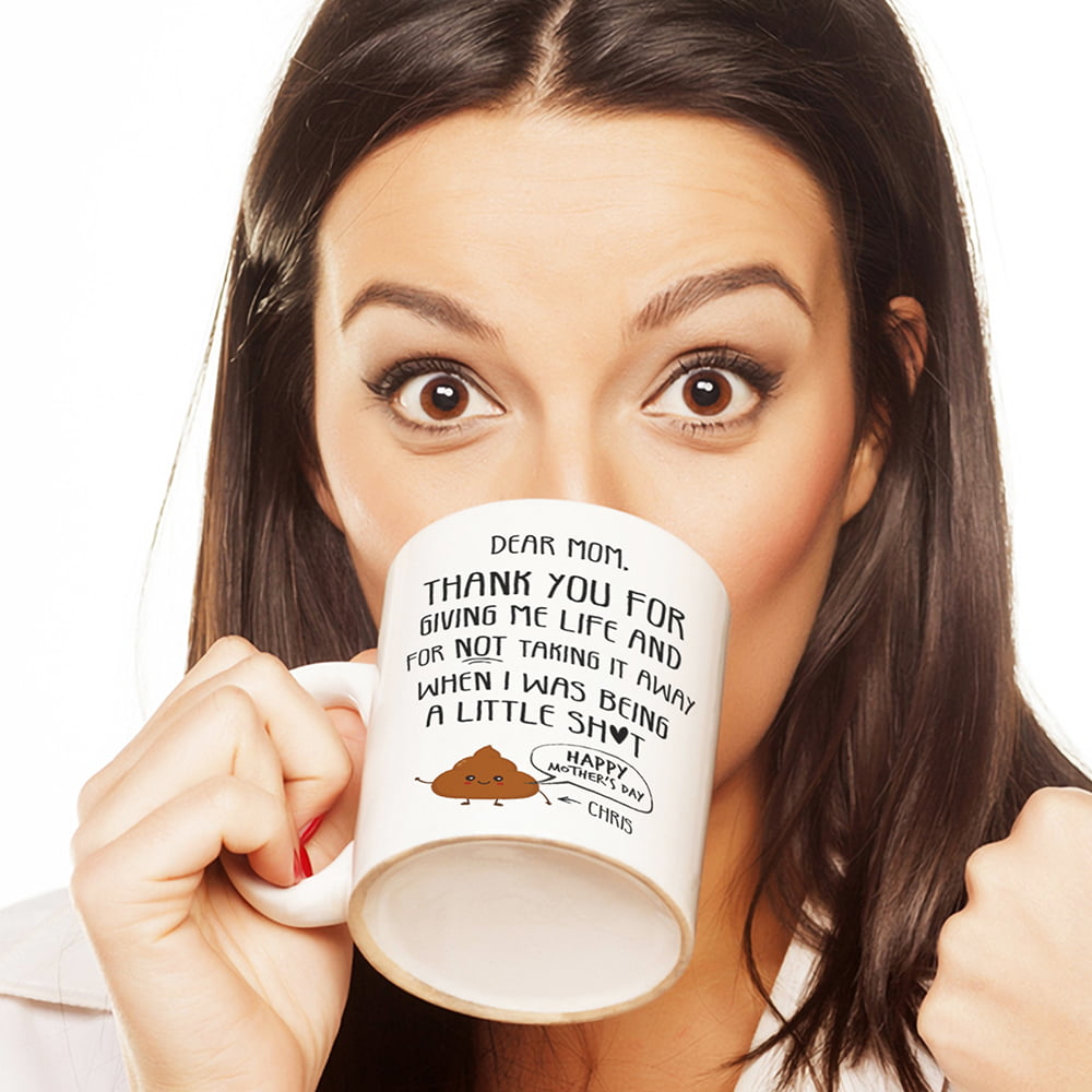 Thanks For Giving Me Life Mugs Personalized Gift For Mom