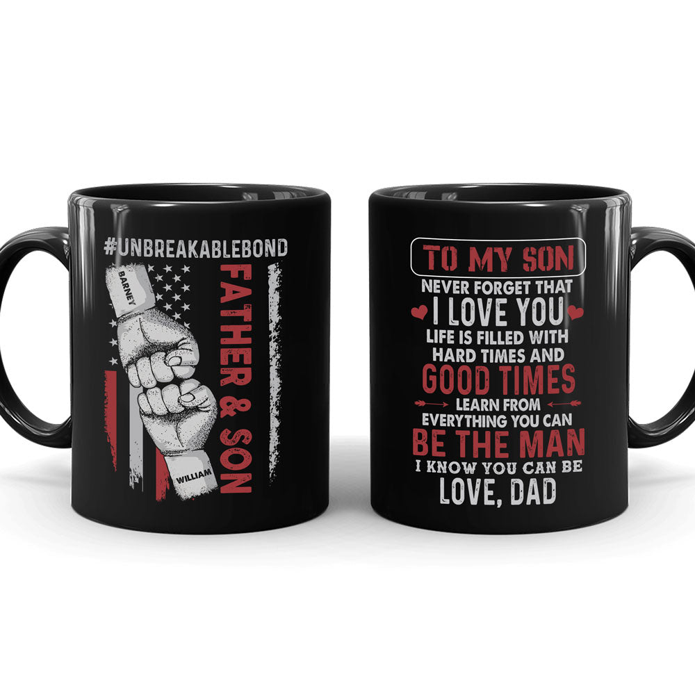 Unbreakable Bond Meaningful Mugs Personalized Gift For Son From Dad