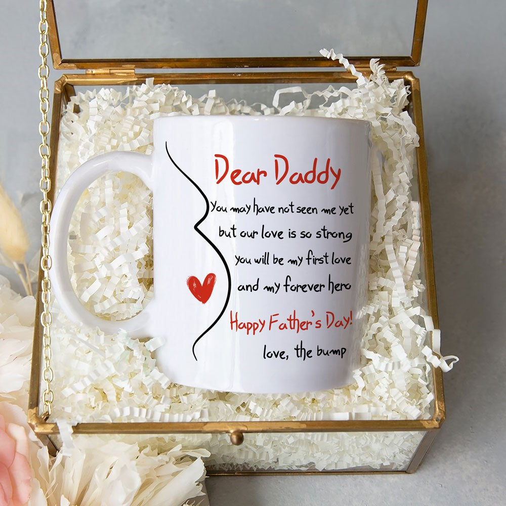 Father's Day Gift For Expecting Dad From The Bump My First Love Mug