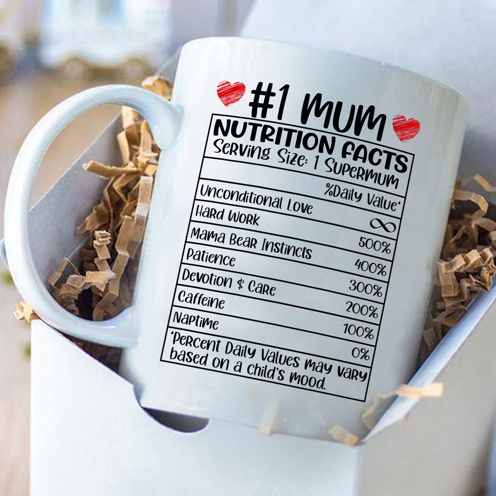 Nutrition Facts Mum Birthday Mug Gift For Mom