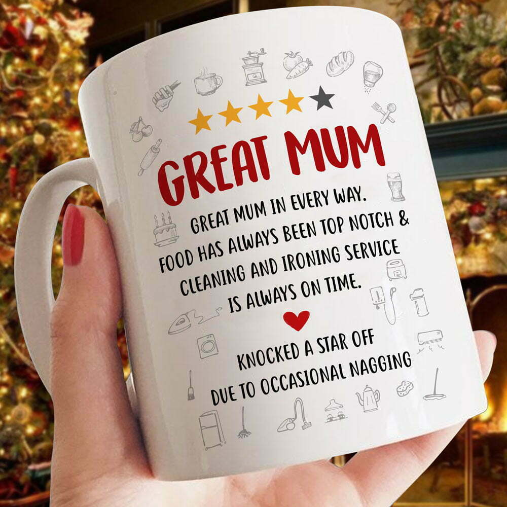 Mum Review Great Mum Funny Mug