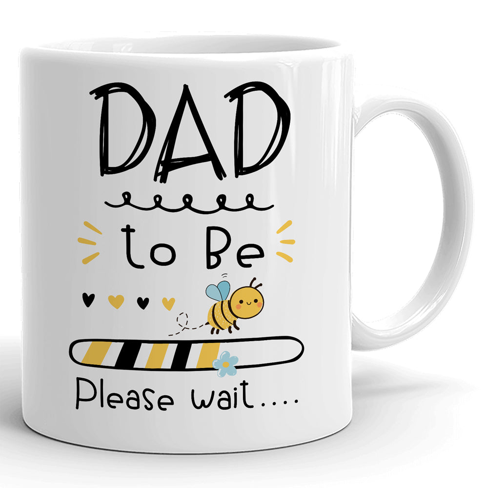 To Be Loading Bee Cute Mugs Personalized Gift For Expecting Dad