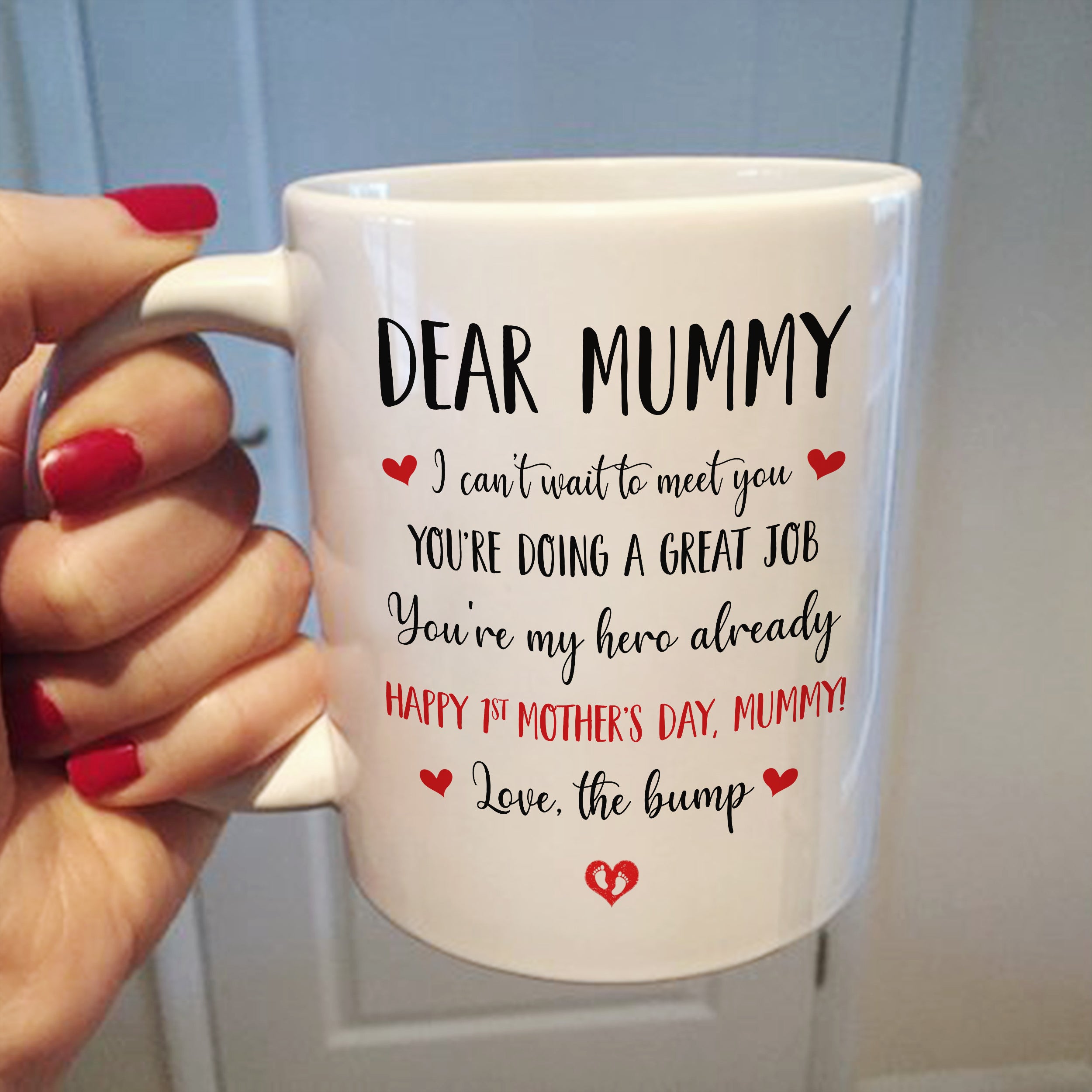 First Mother's Day For Expecting Mummy You're My Hero Mug