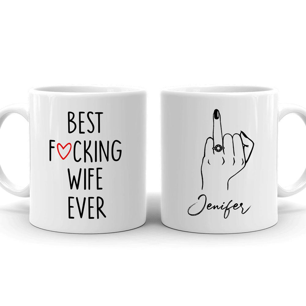 Wife Husband Couple Best F Wife Funny Personalized Mug