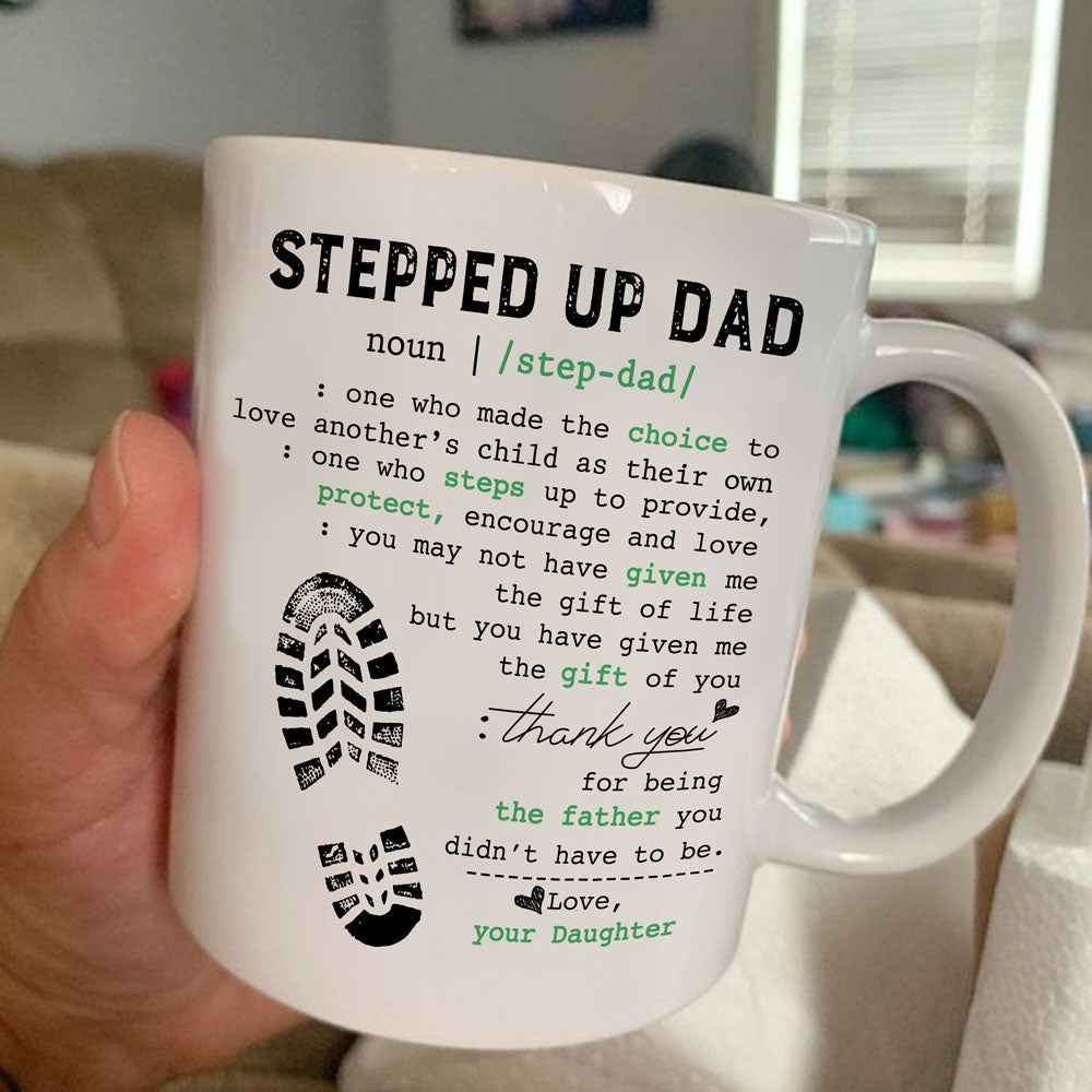 Gift For Step Dad Definition Mug