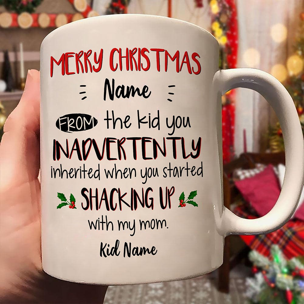 Personalized Inadvertently Mug Funny Christmas Gift For Stepdad