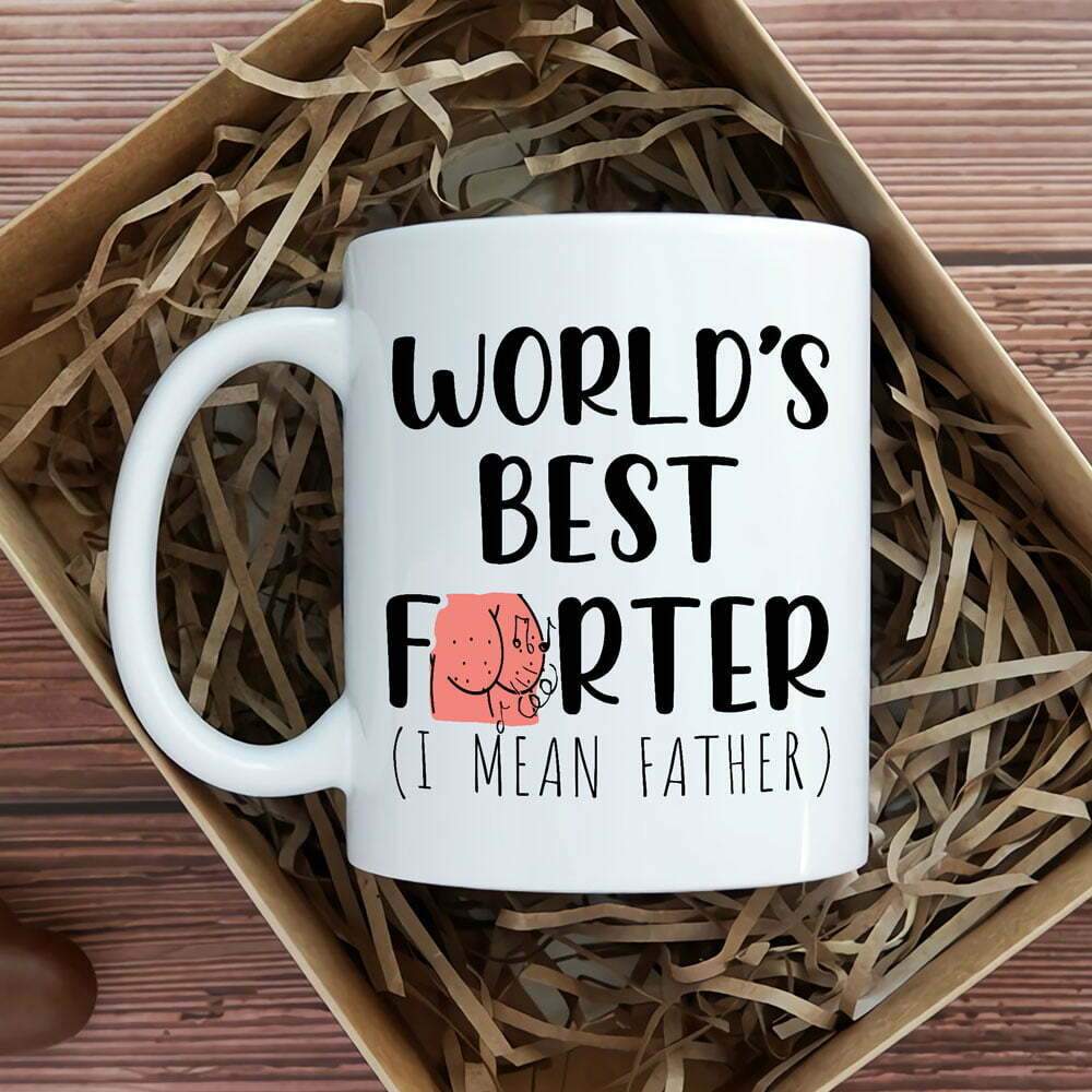 Funny Gift For Dad World's Best Farter Dad Joke Mug