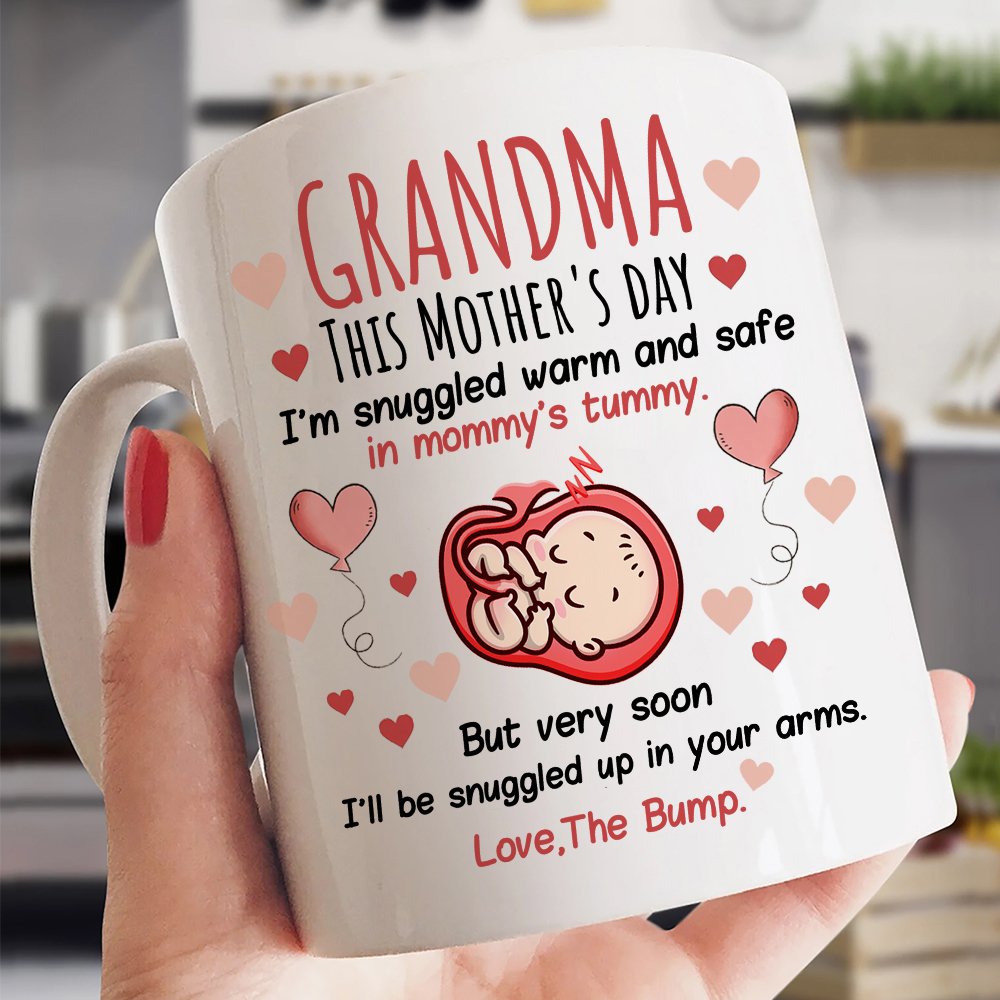 Grandma 6 This Mother's Day Snuggled Up Heart Mug