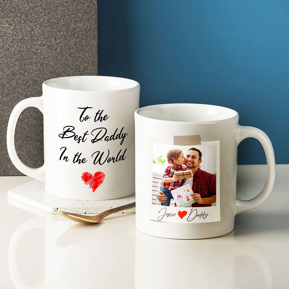 Gifts For Dad To the Best Daddy In The World Personalized  Mug