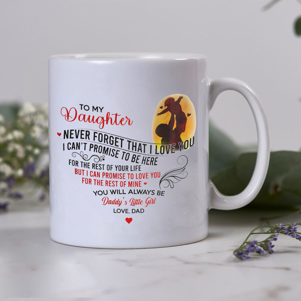 To My Daughter From Dad Mug Gift For Daughter