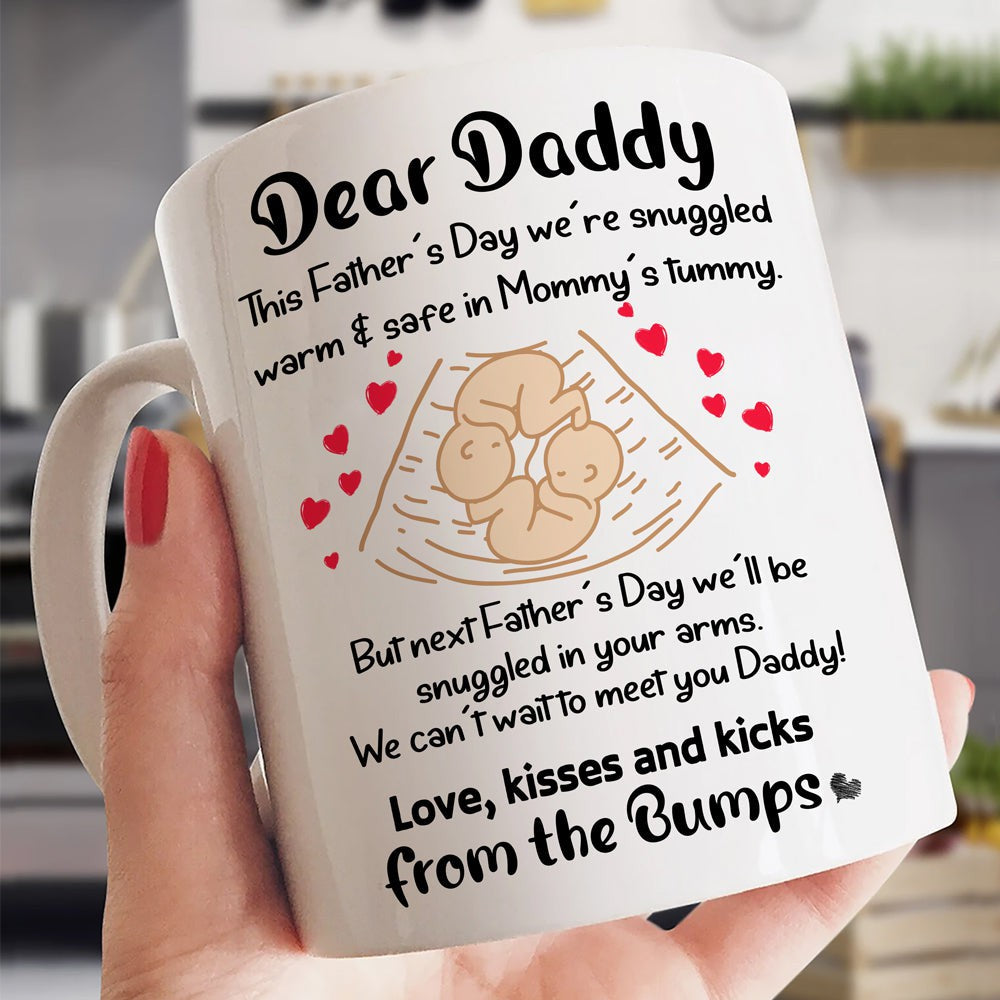 Gift For Dad To Be Father's Day From Twins Babies Mug