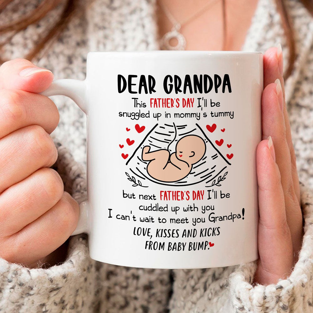 Father's Day Gift For Grandpa To Be I'll Be Cuddled Up With You Mug