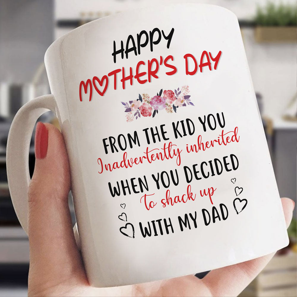 Inadvertently Kid When You Stack Up With Dad Mug Gift For Stepmom