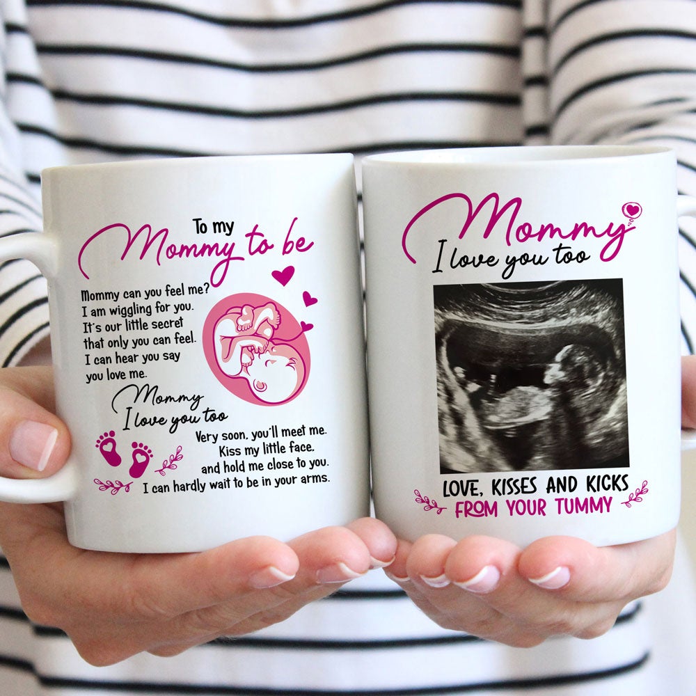 Personalized Image Wiggling For You Mug Gift For Mom To Be