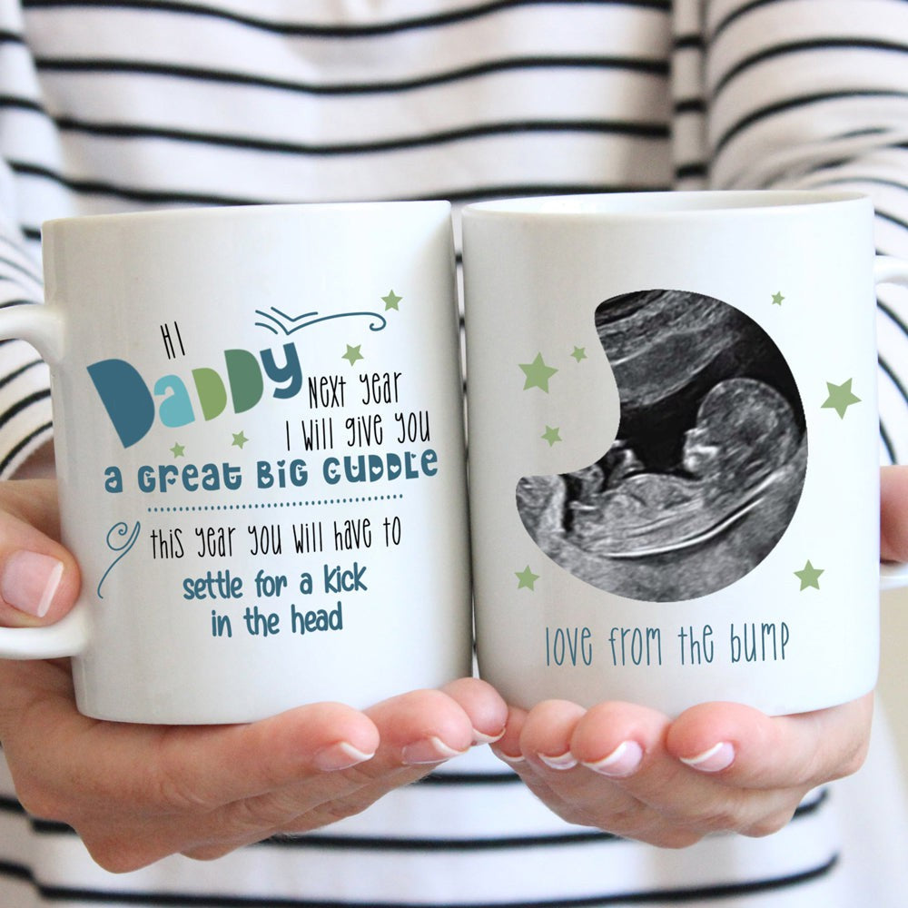 Personalized Gift For Expecting Dad Great Big Cuddle From The Bump Mug