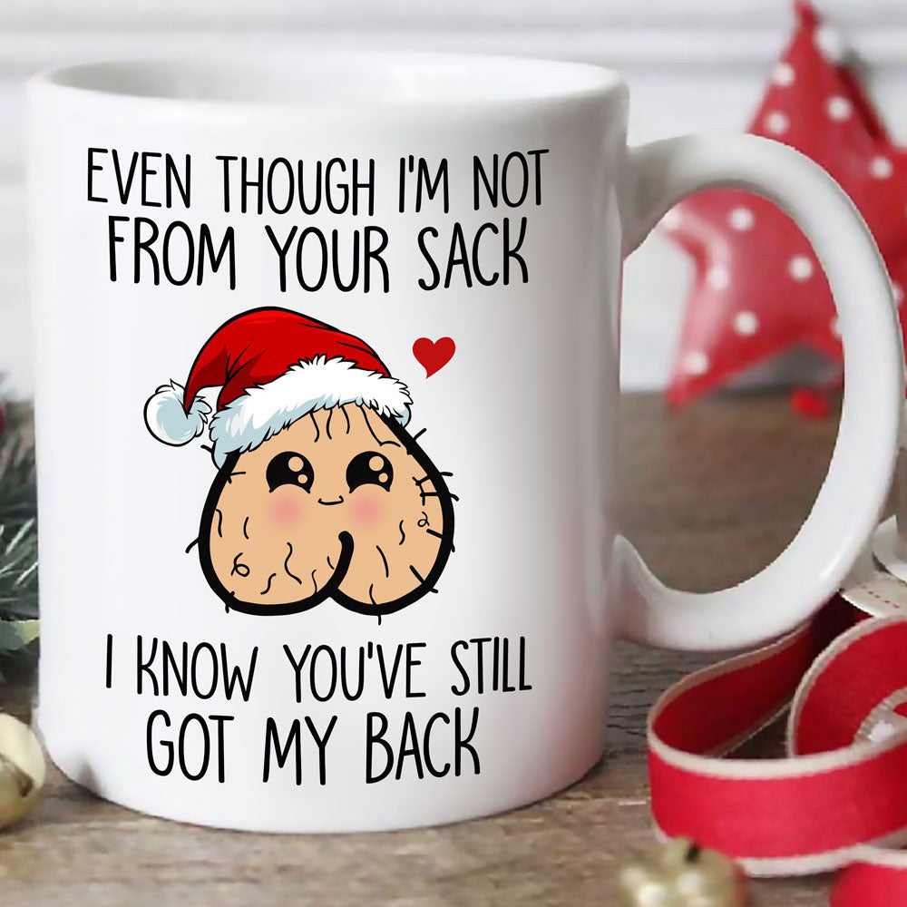 Gift For Stepdad You've Still Got My Back Noel Hat Mug