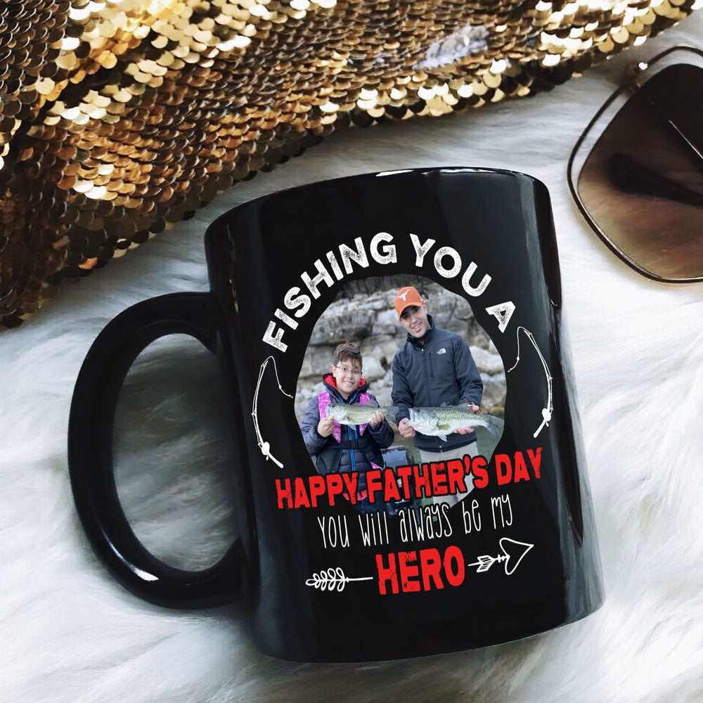 Personalized Gift For Fishing Dad Fishing You A Happy Father's Day Mug