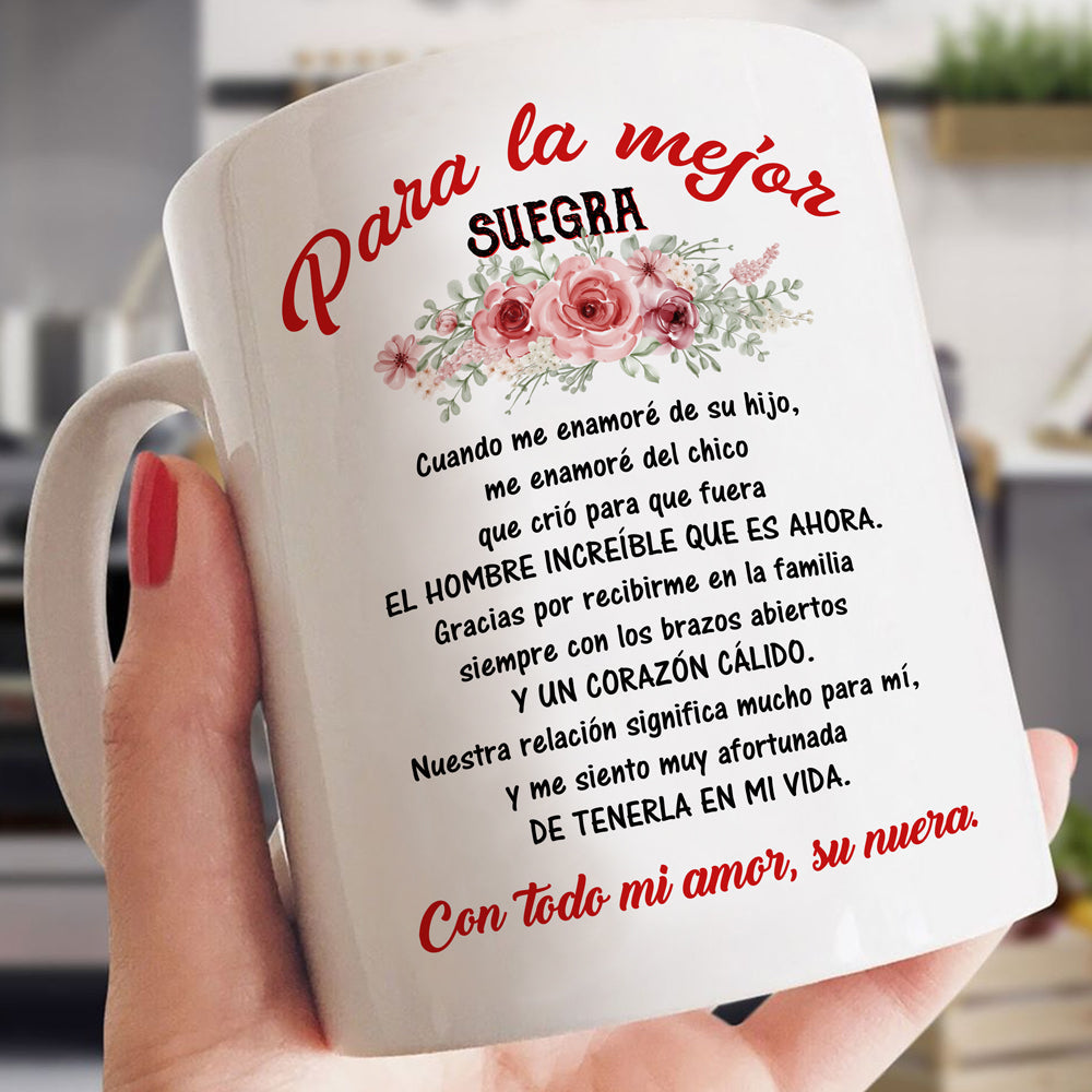 Spanish Gift For Mother-In-Law Gracias Por Recibirme En La Familia Mug