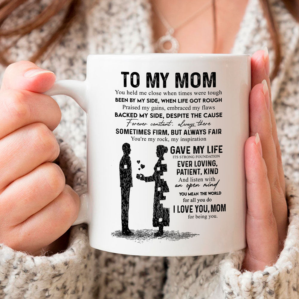 Mom You Held Me Close From Son Personalized Mug