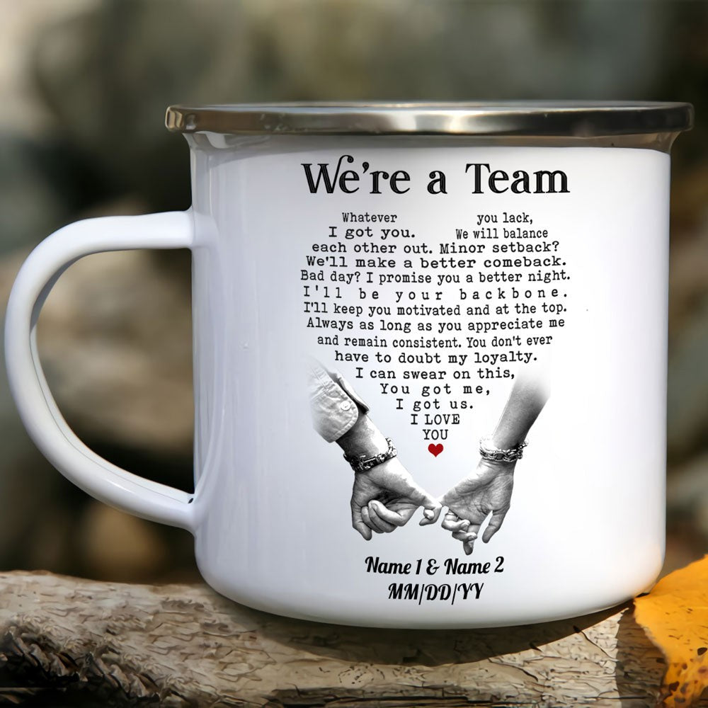 Personalized Pinky Swear We're Team Camping Mug Gift For Couple