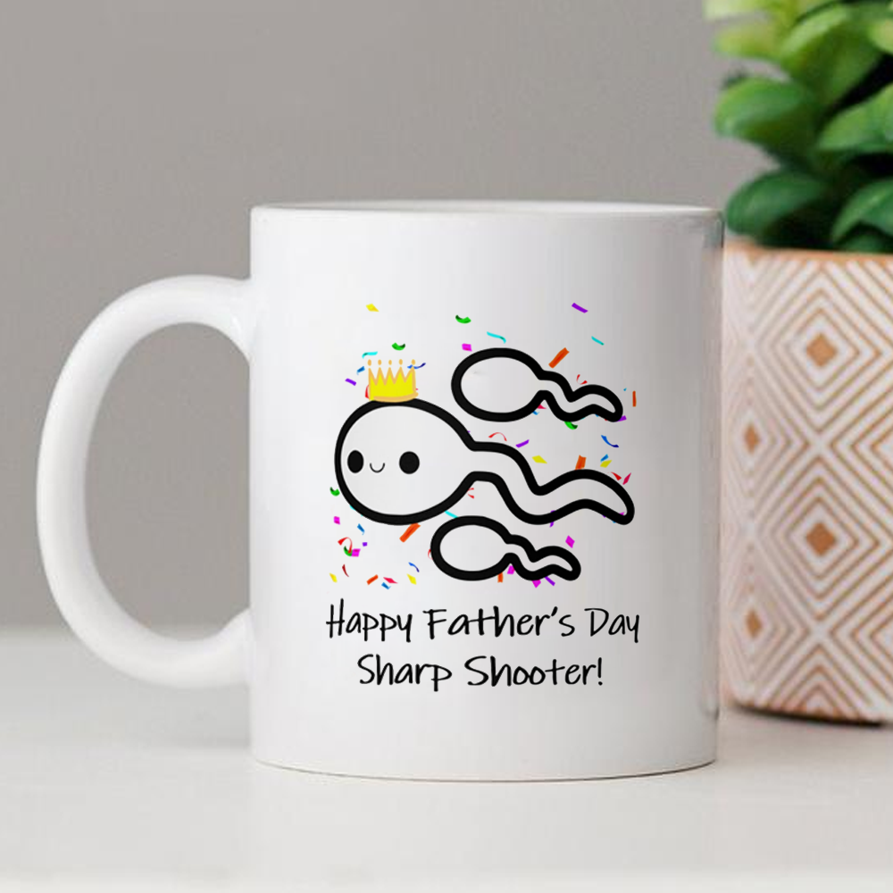 Happy Father's Day Sharp Shooter Mug Gift For Dad