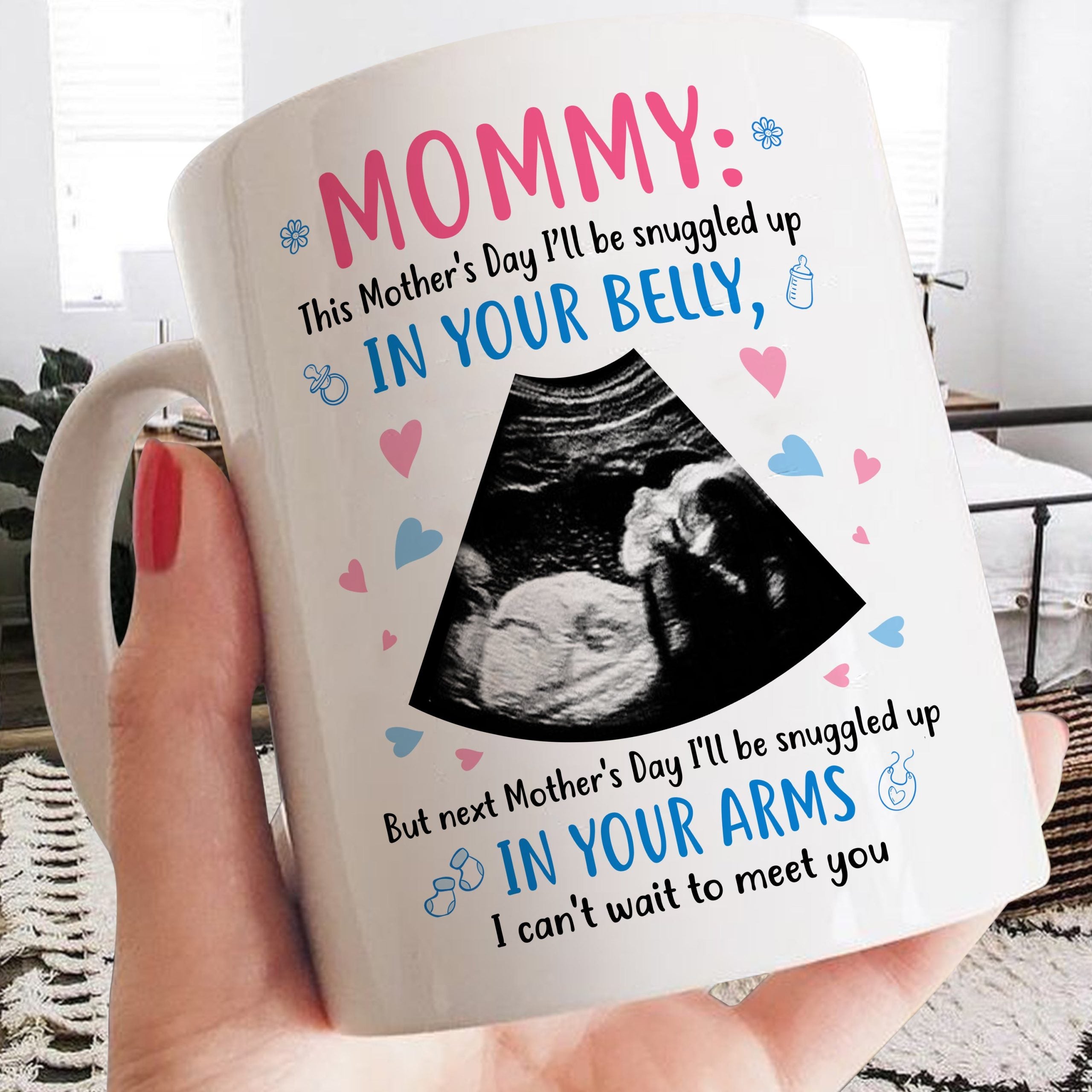 Mother's Day For Mom Mommy Inside Your Tummy Custom Personalized Mug