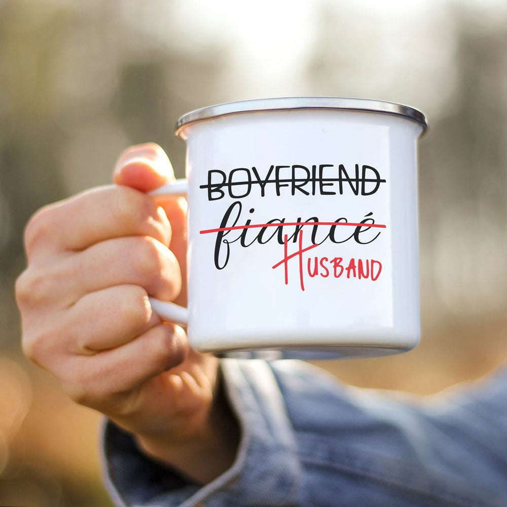 Gift For Future Husband Fiance Promoted To Husband Color Mug