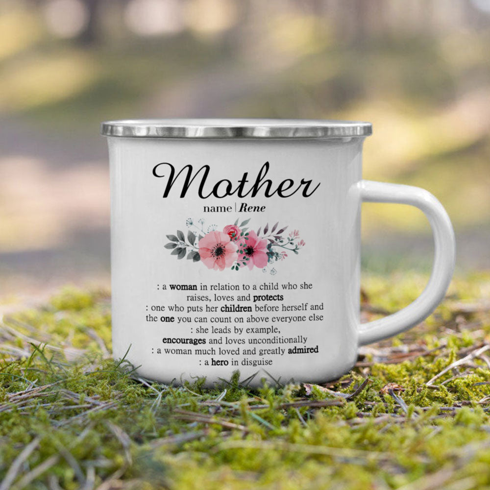 Personalized Mother Definition Campfire Mug Gift For Mom