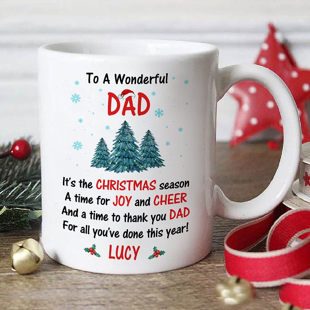 Personalized Gift For Dad To A Wonderful Dad Mug