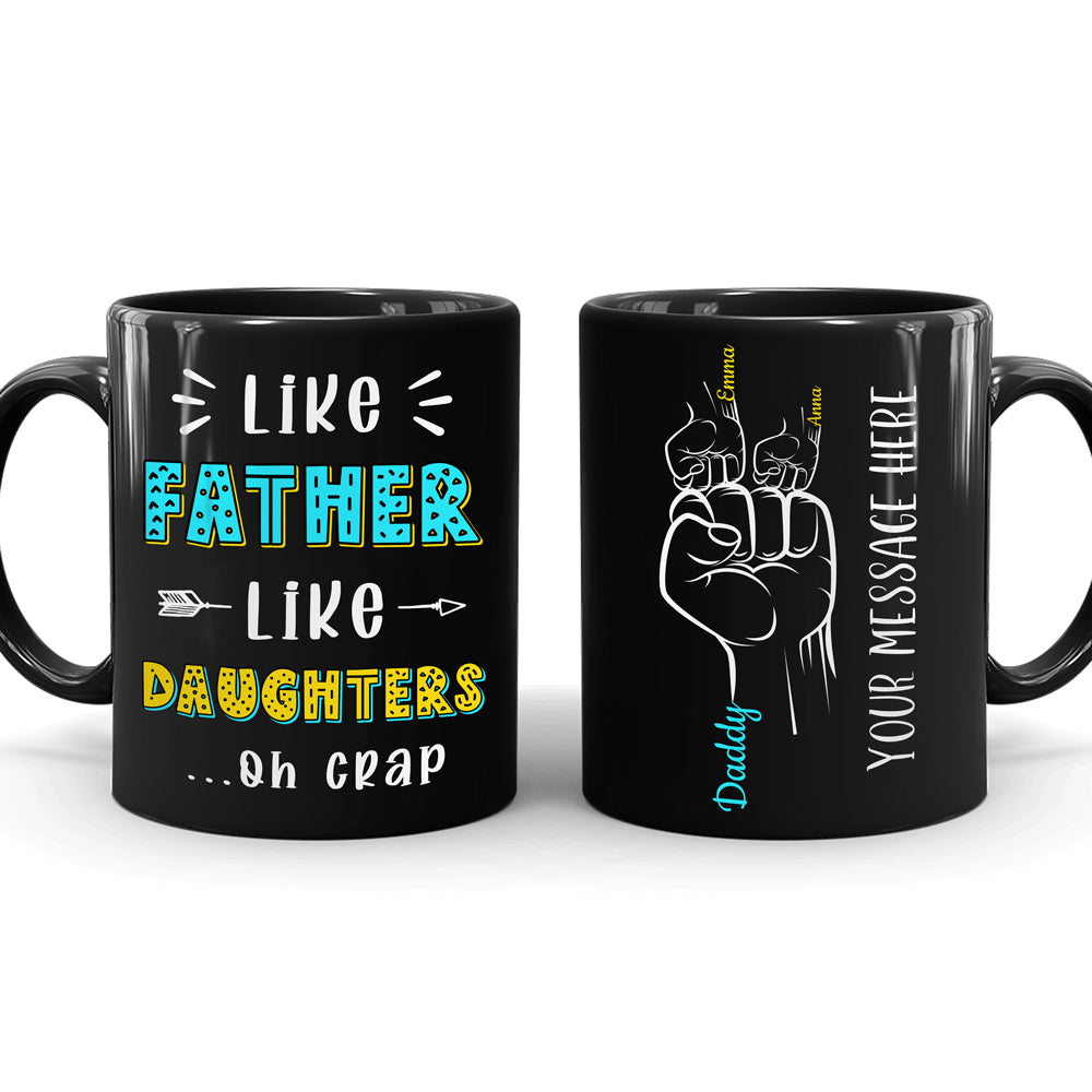 Like Father Like Daughter Mugs Personalized Gift For Dad From Daughter