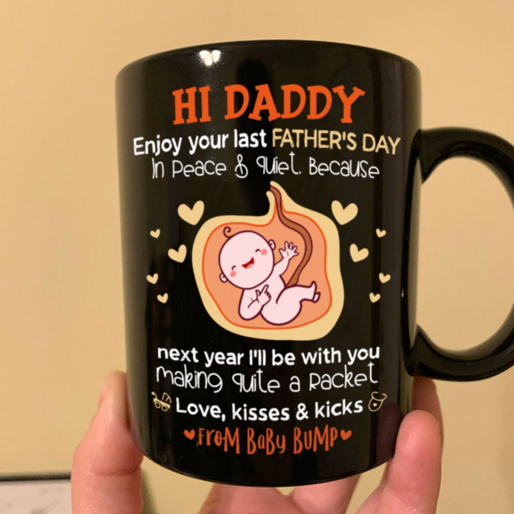 Father's Day Gift For Expecting Dad Making Quite A Racket Mug