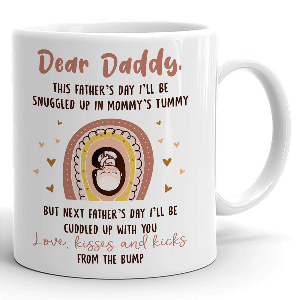 Love From The Bump Cute Father's Day Mugs Gift For Expecting Dad