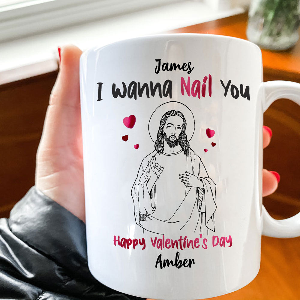 Personalized I Wanna Nail You Mug