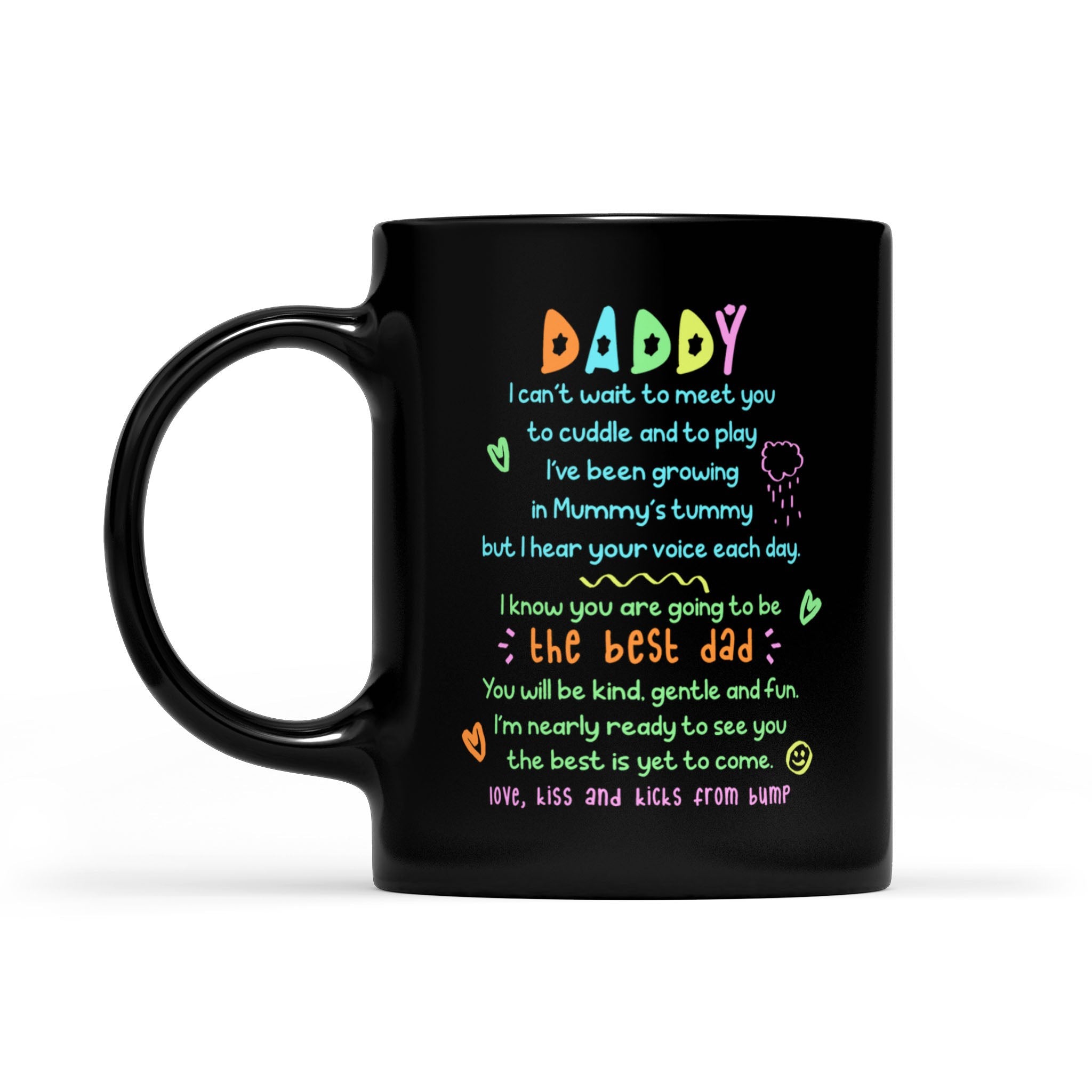 From The Bump Growing In Mummy's Tummy Mugs Gift For Expecting Dad