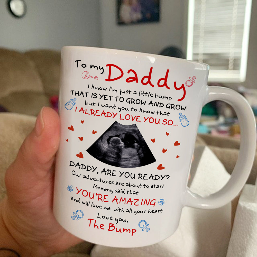 For Expecting Dad Sonogram Daddy Are You Ready Personalized Mug