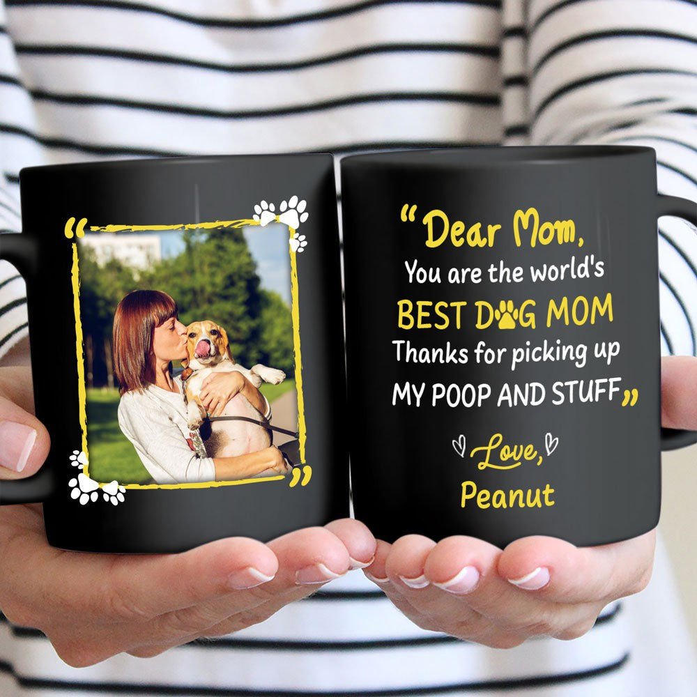 Personalized Dog Mom Mug, Funny Dog Mom Gift, Custom Dog Mom Coffee Mug