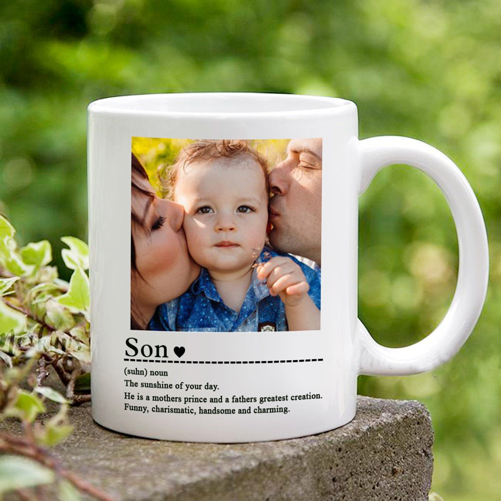 Gift For Son The Sunshine Of Your Day Definition Personalized Mug