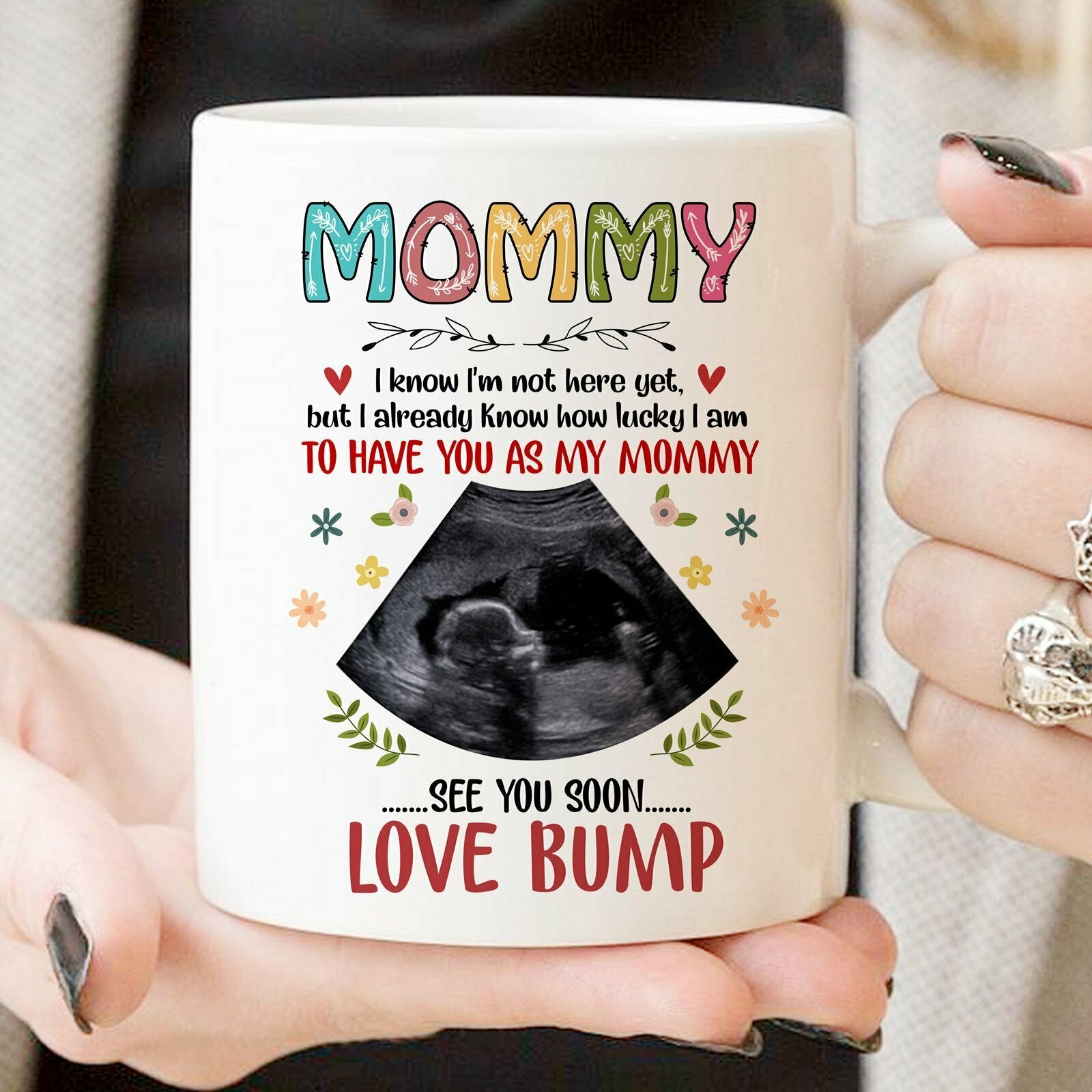 Mom Tobe Future Mom from Bump See You Soon Personalized Mug