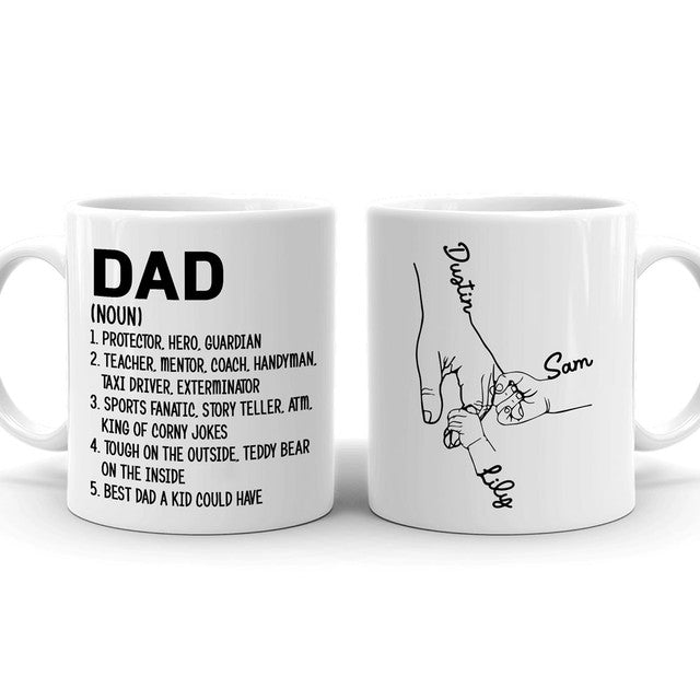 Dad Definition Funny Mugs Personalized Gift For Dad